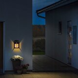  LED solarno zidno svetlo sa senzorom LED/3,7V 600 mAh IP44 crno | Eponuda.com