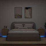  Noćni ormarići s LED svjetlima 2 kom boja hrasta sonome | Eponuda.com
