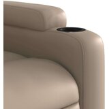 vidaXL Naslonjač na podizanje od umjetne kože boja cappuccina | shoptok.hr