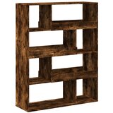 Maison Chic Paravan - Pregrada - Sobne pregrade za prostor dimljen hrast 100x33x125,5 cm inž. les, (22111857) | Shoptok.si