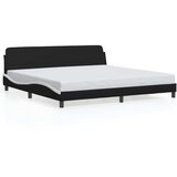  Okvir za krevet Dover crno-bijeli 200x200cm umjetna koža | shoptok.hr