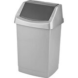 Curver KOŠ ZA SMETI KLIK, SREBRNA/ANTRACIT 15 L | Shoptok.si
