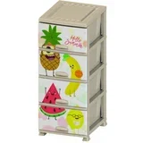 Komoda PVC 4/1 44x39x90cm Hello Summer