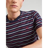 Levi's Majica 'SS Original HM Tee' mornarska / temno rdeča / bela | Shoptok.si