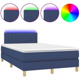  box spring s madracem LED plavi 120 x 200 cm od tkanine | shoptok.hr