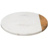 OKRETNI PLADANJ MARBLE 30CM, BIJELI