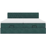  Okvir kreveta s madracima tamnozeleni 200x200cm baršunasti | shoptok.hr