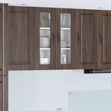  Zidni stakleni ormarić Smeđi hrast 60 x 31 x 80 cm | shoptok.hr