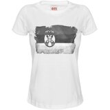 011Shop Ženska majica kratkih rukava Zastava siva, Bela | Eponuda.com