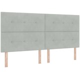  LED okvir za krevet s madracem Svjetlosiva 200 x 200 cm Baršun | shoptok.hr
