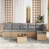  Set od 7 komada vrtne sofe s jastucima bež poli ratan akacija 2-sjedna vrtna sofa sa skladištem i jastucima bež poli ratan | shoptok.hr
