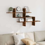 vidaXL Zidna polica boja hrasta 124,5x18x60,5 cm konstruirano drvo | shoptok.hr