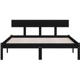  Okvir za krevet od masivne borovine crni 120 x 200 cm | shoptok.hr