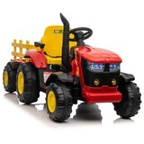 Veliki traktor sa prikolicom na akumulator 12V PS - Crveni | Eponuda.com