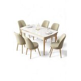 Hanah home Trpezarijski set, 7 dijelova, svijetlozelena | Eponuda.ba