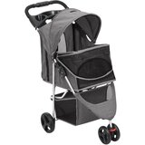  Sklopiva kolica za pse siva 80 x 46 x 98 cm od tkanine Oxford | shoptok.hr