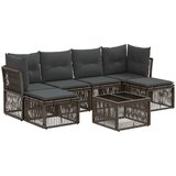 vidaXL Vrtna sedežna garnitura 7 pcs Siva poli ratan, (5000270262) | Shoptok.si