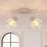 Nettlife Dvoglava LED stropna svetilka – vtičnica E14, vrtenje 350° | Siva kovinska stropna svetilka, notranja svetilka (žarnica ni priložena), (5000491353) Cene