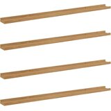  Polica na zidu 4 pcs Smeđa 115 x 9 x 3 cm Konstruirano drvo | shoptok.hr