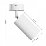 Spectrum ZIDNA LAMPA 1XGU10 SQUALLA BELA | ePonuda.com