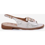 S. BARSKI Elegant Sandals With Decoration On Flat Heel S.Barski | ePonuda.com