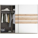 Livetastic Omara Z Drsnimi Vrati Catania, Bela, Barva Hrasta | Shoptok.si