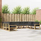  Set vanjskih sofa s jastukom 9 pcs Bijela i antracit | shoptok.hr