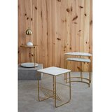 Premier Housewares Stranska mizica z marmorno mizno ploščo 40x40 cm Mandoli – | Shoptok.si