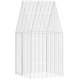  Kavez za zečeve Srebrno 100 x 100 x 210 cm Cinkani čelik | shoptok.hr