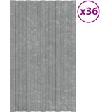 Krovni panel 36 pcs Srebrna 80 x 45 cm Pocinčani čelik | shoptok.hr