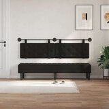  Držeće uzglavlje Zidne Crna 190 x 55 x 5 cm Lažna koža - Crna 180 cm bez LED | shoptok.hr