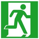 Signal rute za izbjegavanje aluminij Desni izlaz u nuždi SafetyMarking 15.0030 (Š x V) 200 mm x 200 mm ISO 7010 1 St. | Eponuda.ba