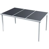 vidaXL Vrtna miza 150x90x74 cm črno jeklo Cene