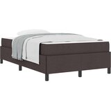Box Postelja z vzmetnico Temno rjava 120 x 190 cm blago, (5000126208) | Shoptok.si
