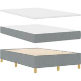  s opruga kutije Svijetlo siva 120 x 200 cm tkanina | shoptok.hr