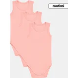 Pamučni Bodići Atlet za bebe i decu set od 3 - Roze
