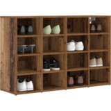 vidaXL Omara za čevlje Staro les 103 x 30 x 67 cm Konstruiran les | Shoptok.si