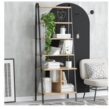 Hanah home polica za knjige oliva sapphire oak black Cene