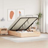  Otoman krevet Prirodna 120 x 200 cm Masivna borovina | shoptok.hr