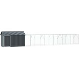  Kavez za ptice Antracit 821,5 x 111 x 142 cm Cinkani čelik | shoptok.hr