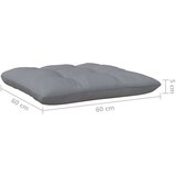  Vrtna sedežna garnitura 4-delna s sivimi blazinami borovina, (20673818) | Shoptok.si