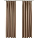  Zavjese za zamračivanje s kukama 2 kom bež 140 x 175 cm | shoptok.hr