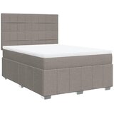  Krevet s oprugama i madracem smeđesivi 140 x 190 cm od tkanine | shoptok.hr