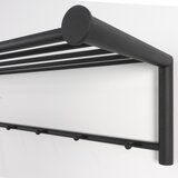Spinder Design Crna metalna zidna vješalica s policom Suza – | shoptok.hr