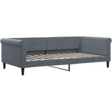  Dnevni krevet tamnosivi 100 x 200 cm baršunasti | shoptok.hr
