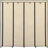  Garderobna omara s 4 predelki krem 175x45x170 cm, (20622773) | Shoptok.si