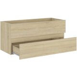 Ormarić Omarica za umivalnik z vgradnim umivalnikom sonoma hrast | Shoptok.si