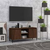 TV ormarić s metalnim nogama boja smeđeg hrasta 103 5x35x50 cm | shoptok.hr