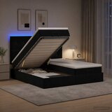  Krevet od pjene s madracem i LED-om Crna 160 x 200 cm Baršun | shoptok.hr