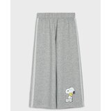 Sinsay Wide leg hlače s dodatkom viskoze i čipkom sa strane Snoopy | shoptok.hr